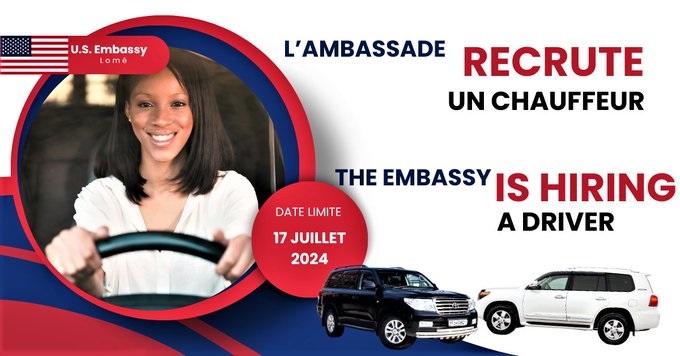 L'ambassade des USA au Togo, recrute pour ce poste